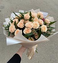Букет Кремовые розы Латте в Борках