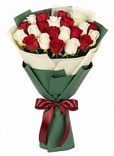 Букет Микс из красных и белых роз #REPLACE_PRED# Борках