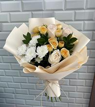Букет цветов из:  Розы и Хризантемы в Борках