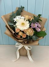 Букет цветов из:  Герберы и Хризантемы в Борках