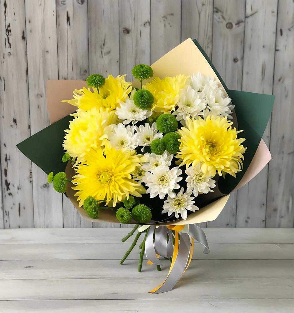 Букет цветов из: Хризантемы в Борках