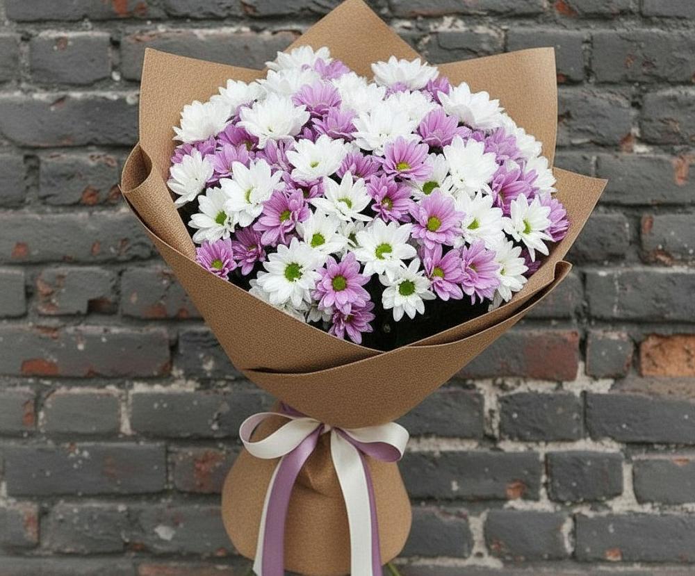 Букет цветов из: Хризантемы в Борках