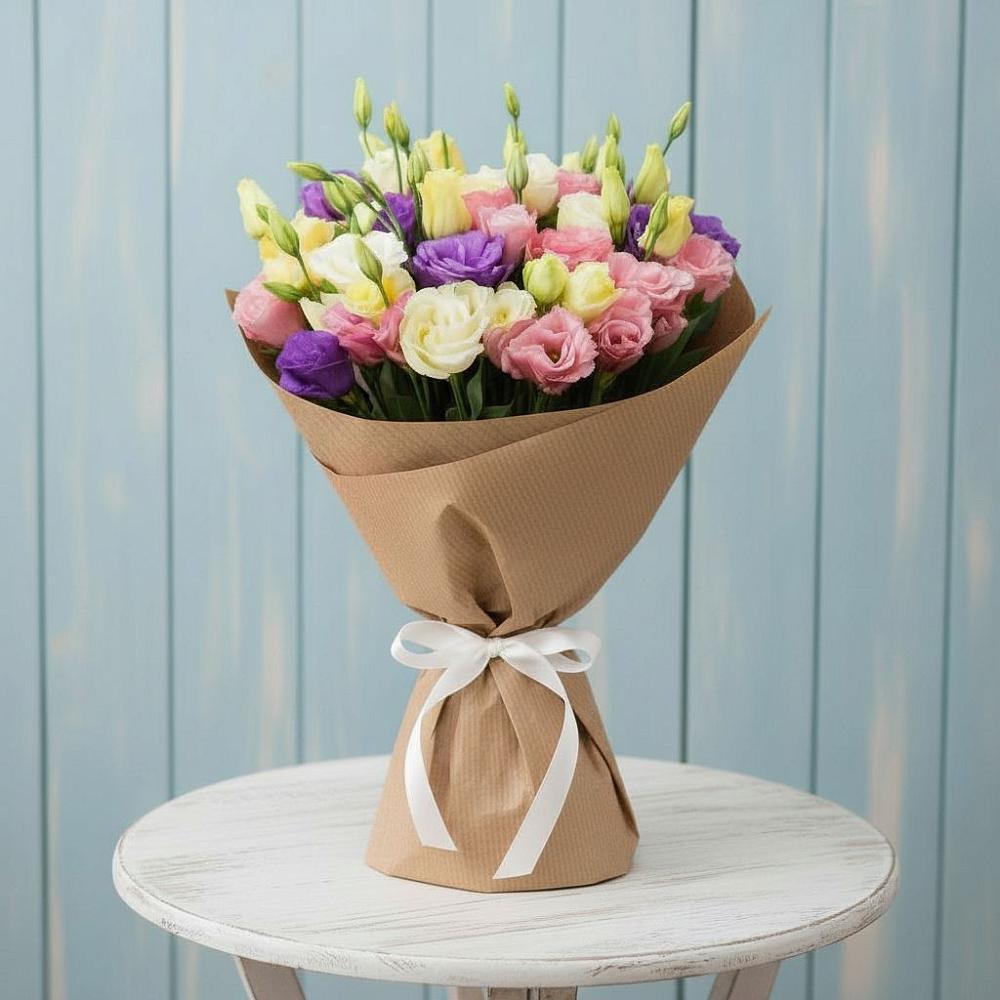 Букет цветов из: Лизиантусы в Борках