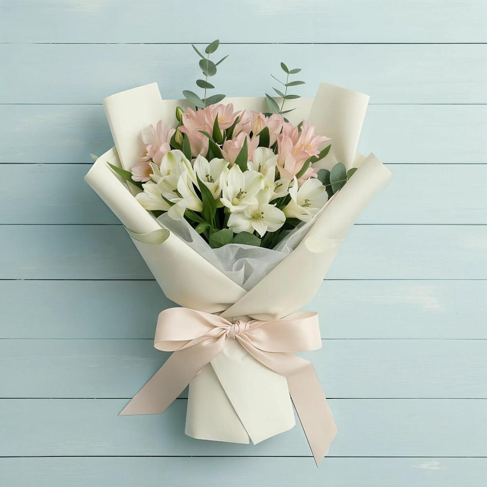 Букет цветов из: Альстромерии в Борках